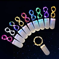 holiday string light 5m 50 led creative 8 colors cr2032 button battery box of copper lamp series mini small decorative lights