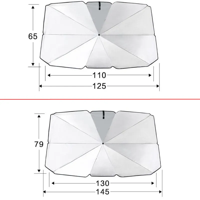 

Hot Universal Car Windshield Sun Shade Sunshade Covers For Skoda Octavia A2 A5 A7 Fabia Rapid Superb Yeti Roomster