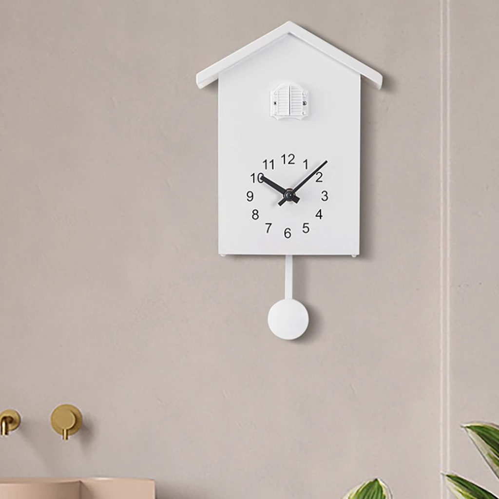

Mute Sweeping Wall Clock Cuckoo Tell Time Battery Powered Kids Gifts Table
