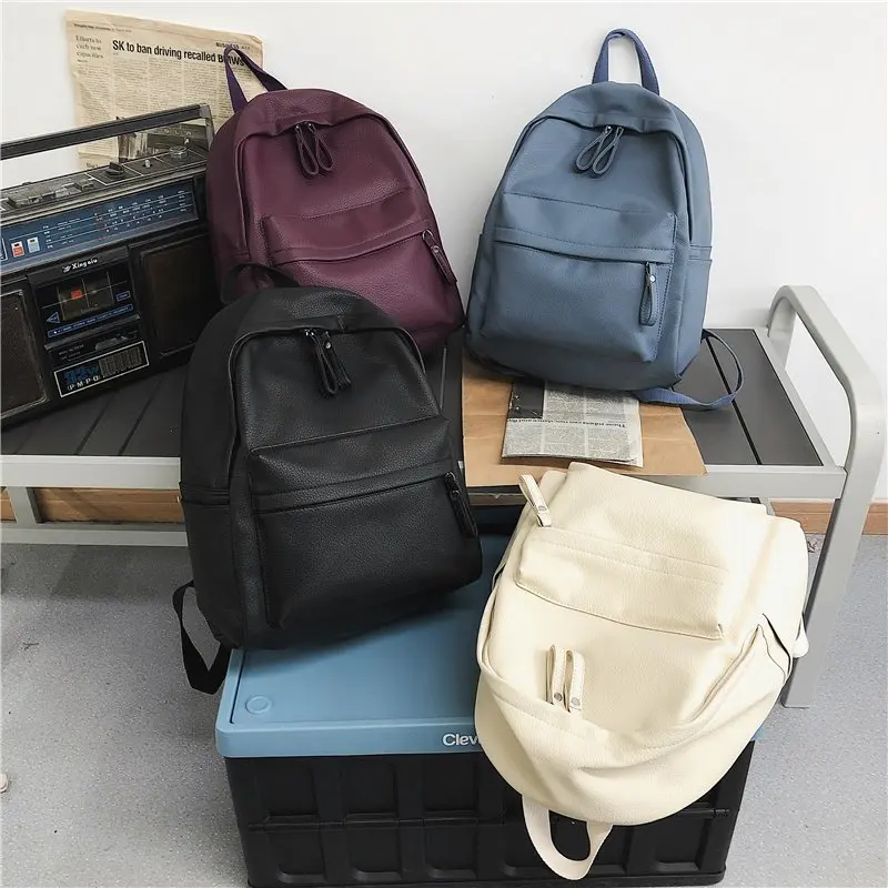 

Fashion Backpack New Casual Women Backpack Nylon Solid Color Shoulder Bags Teenage Girl School Bags Mochilas Rucksacks Backbag