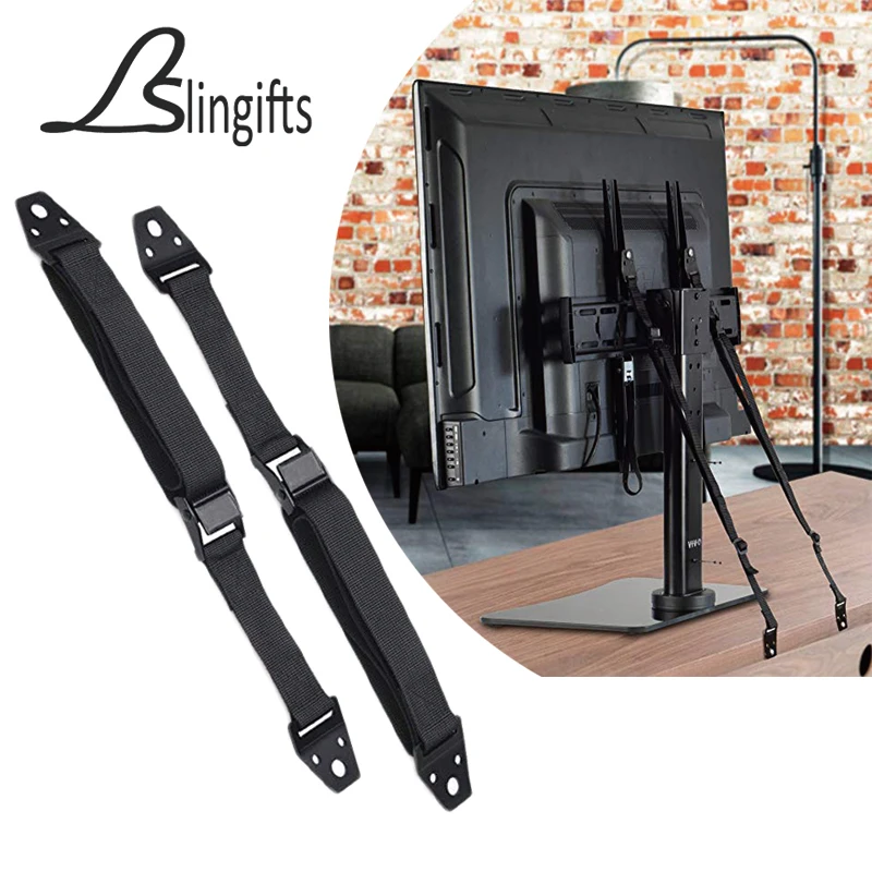 Slingifts 2 шт./лот ТВ анти-наконечник сверхмощный двойной кабель | без опрокидывания