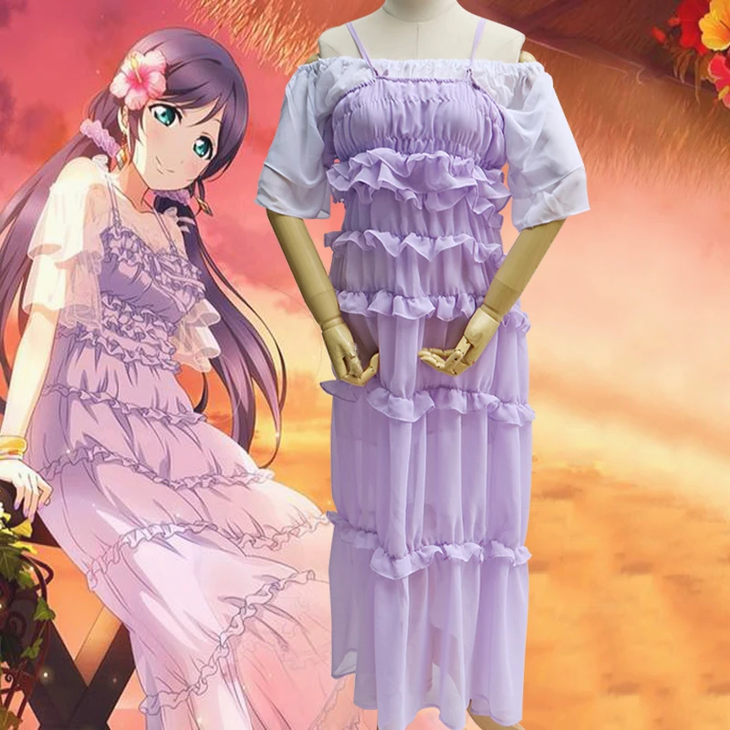 Новый Love Live! Косплей Tojo Nozomi Хэллоуин без возбуждения платье русалки повседневные