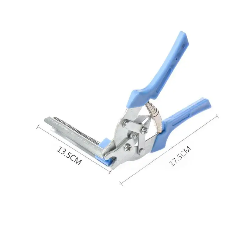 

Blue Manganese Steel Poultry Cage Clamp Ergonomic Comfortable Handle Cage Tying Pliers Chicken Runs