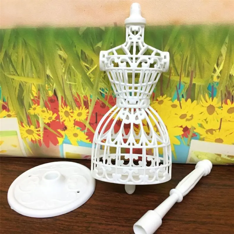 

3pcs Display Gown Dress Clothes Rack Doll Mannequin Hollow Model Holder Stand Brabie Blyth
