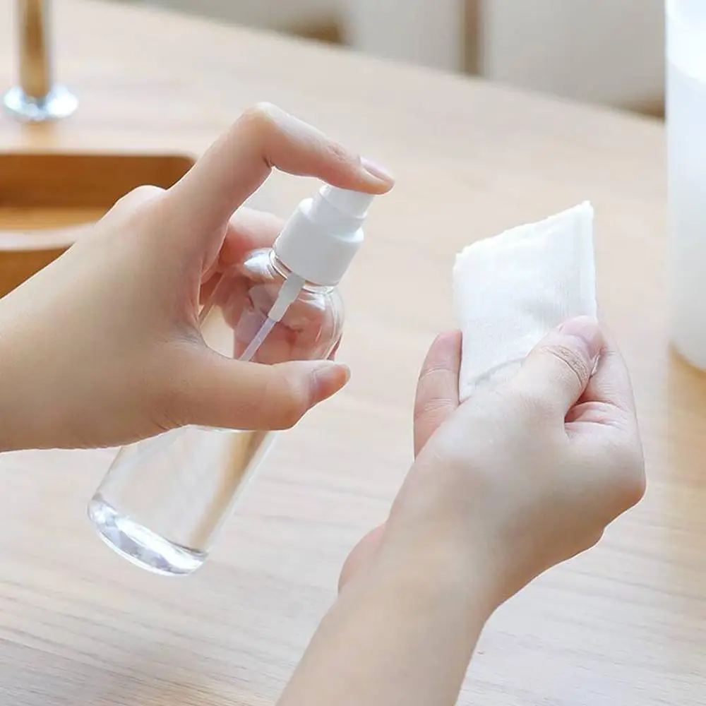 

10PCS 100ml Transparent Mini Perfume Spray Bottle Empty Cosmetic Containers Plastic Atomizer Portable Travel Perfume Bottle Reus