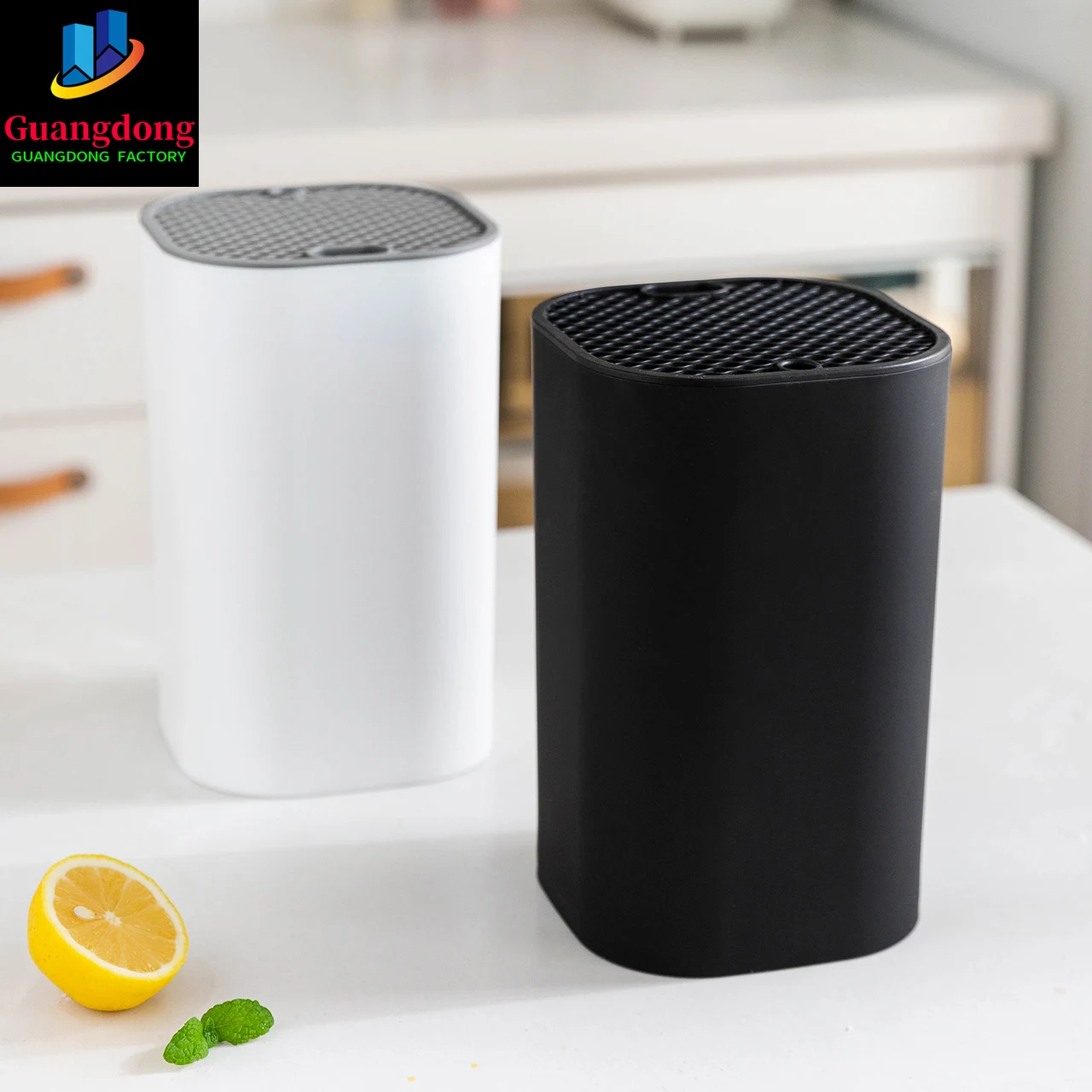 

Square Round PP Chefs Knives Stand Block Fruit Knife Holder Storage Drain Rack Kitchen Tool Accessories Nordic Style