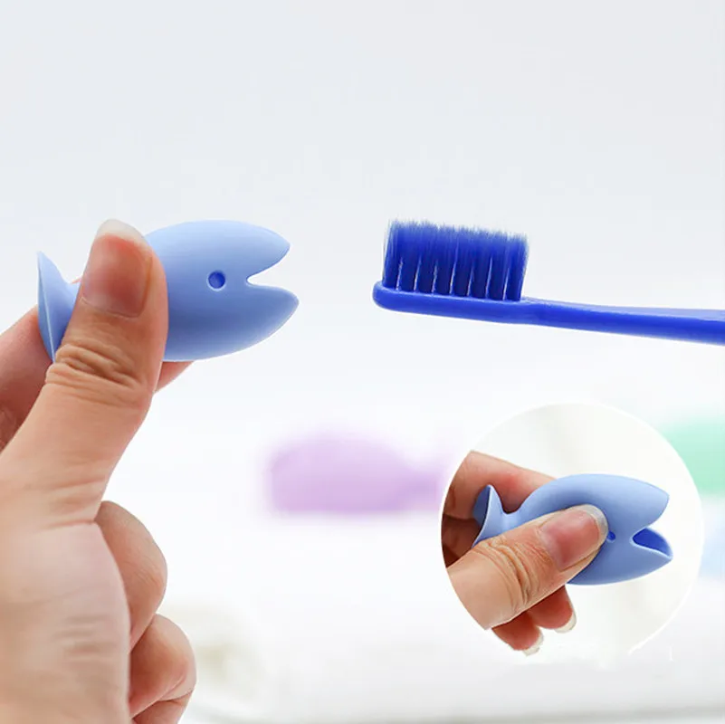 

2Pcs 45Mm Cartoon Fish Silicone Base Bathroom Toothbrush Holder Mini Toothbrush Toothbrush Storage Tool Toothbrush Bracket