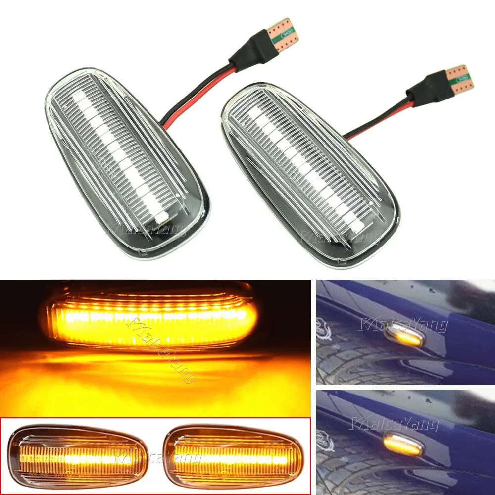 Автомобильный светодиодный Динамический указатель поворота боковой габаритный