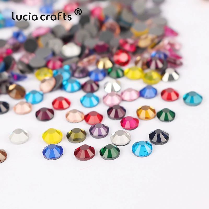 Стразы Lucia Crafts 2/3/4/5/6 мм с плоской задней стороной железные стразы из хрустального
