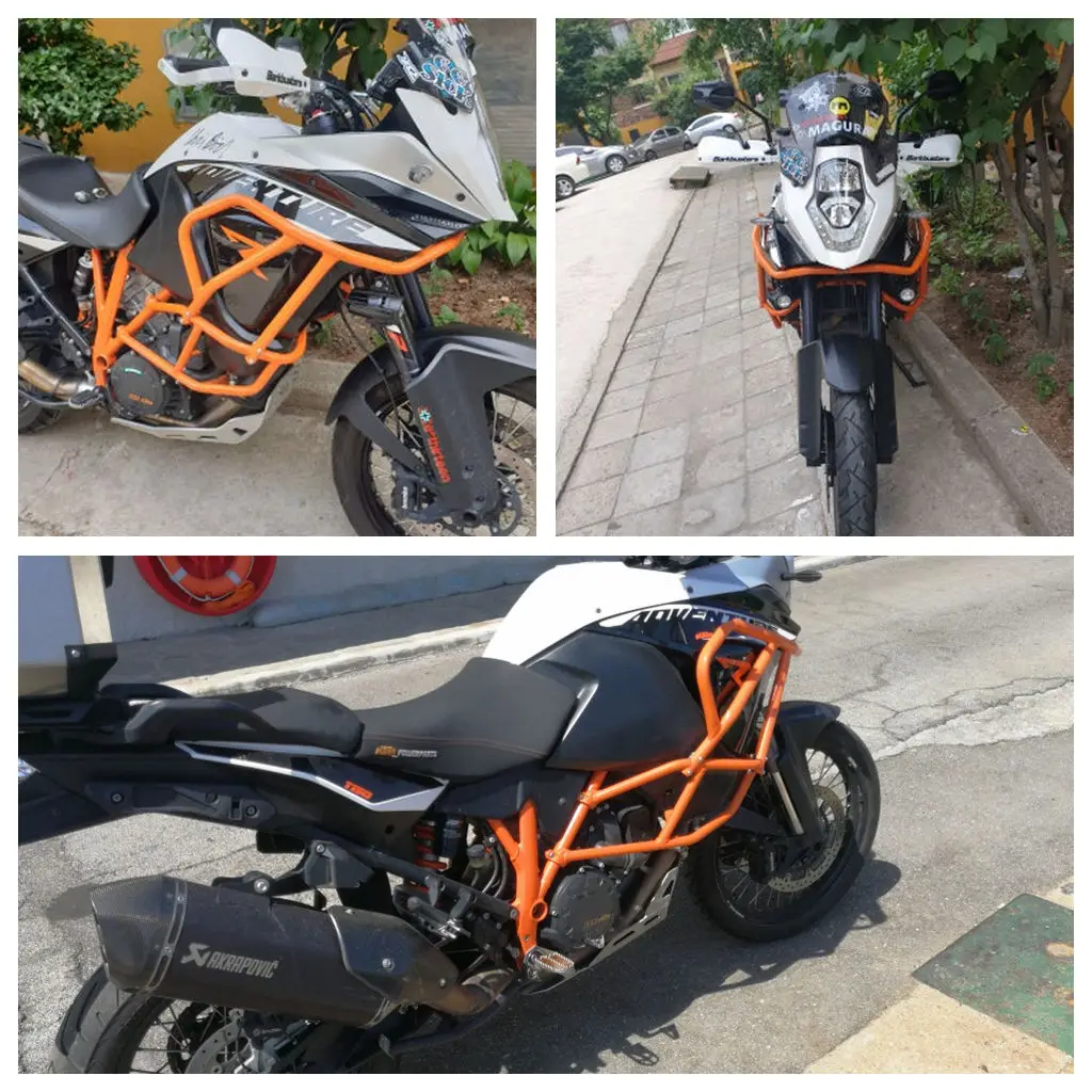 Для KTM мотоциклетный бампер оранжевого цвета защитный стальной каркас для 1050 1190 ADV Adventure/R