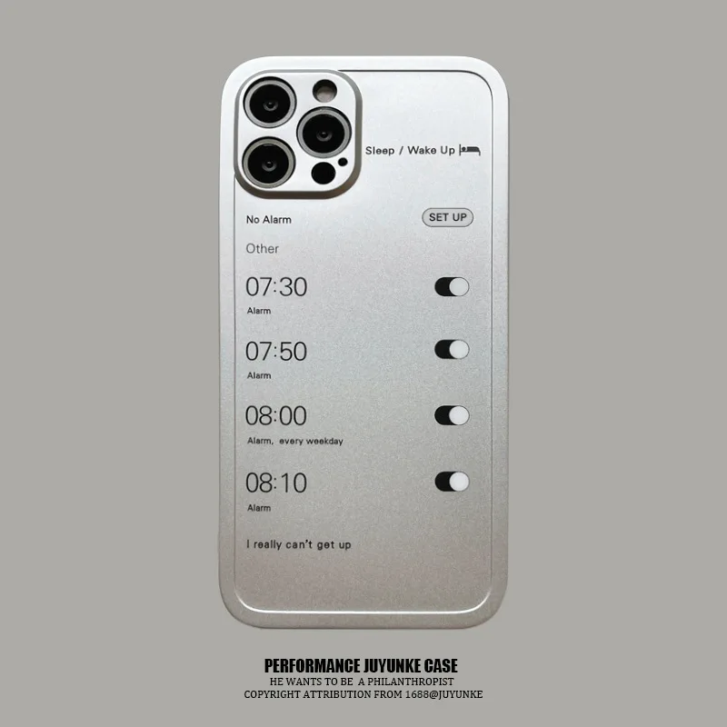 

Чехол INS с будильником и гальваническим покрытием для телефона iphone 13 13Pro 11 12 12 Pro Max X XR XS Max 7 8Plus, противоударный чехол