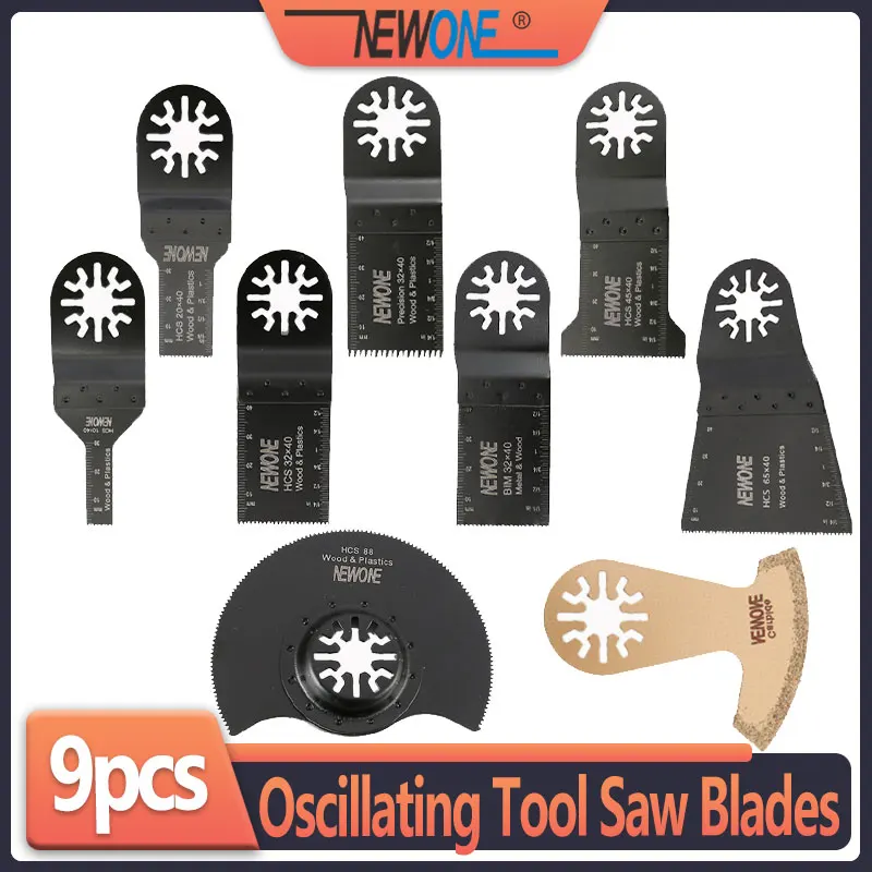 Осциллирующие лезвия пилы для мультитула 9 шт./компл. подходят