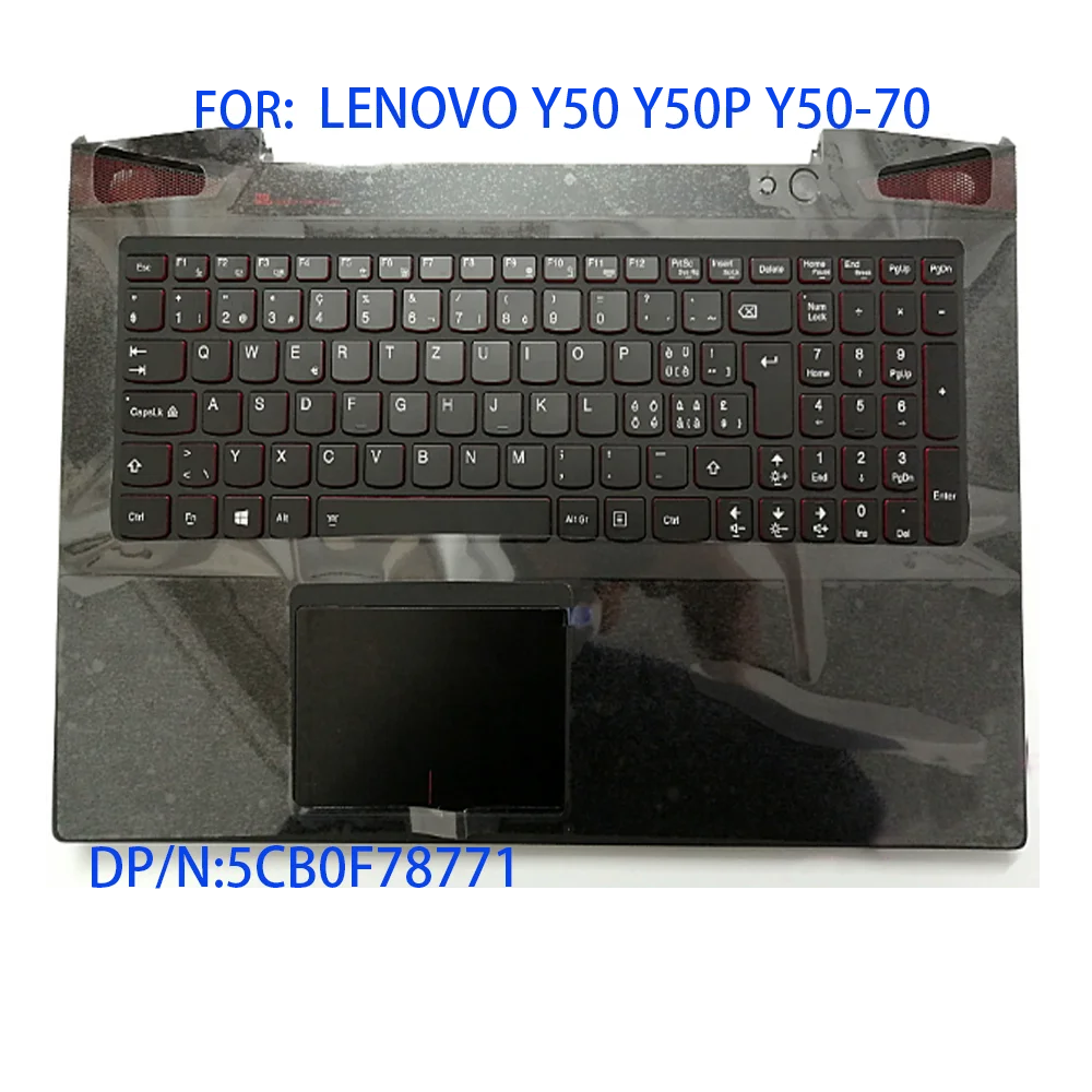 

Швейцарский Клавиатура для ноутбука Lenovo Y50 y50p y50-70 ладонная вставка клавиатура с сенсорной панелью большой возврат Подсветка клавиатуры ...