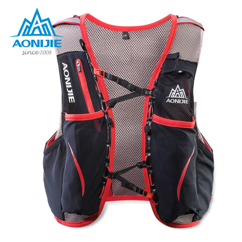 AONIJIE Outdoor professional trail running bag 5L men women marathon running water bag backpack sports vest bag riding bag E906