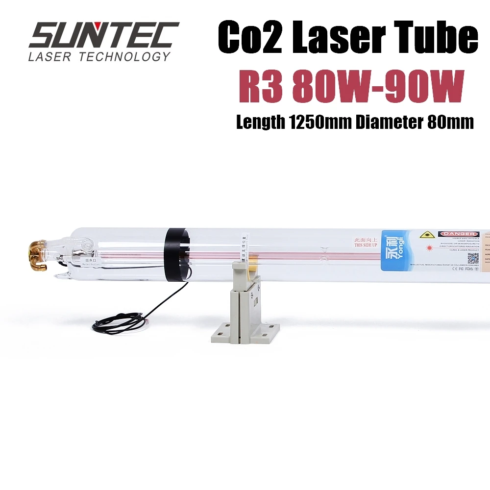 SUNTEC YL R3 80 Вт CO2 длина лазерной трубки 1250 мм диаметр. для гравировки резки с