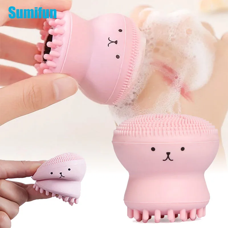 

Octopus Face Brush Silicone Facial Massager Cleanser Cleansing Pore Blackhead Remover Exfoliator Soft Face Scrub Washing Tool