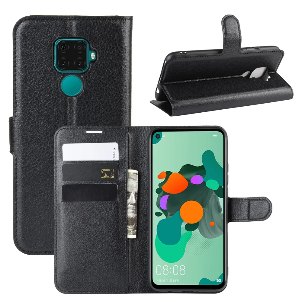 huawei Mate 30 Lite чехол 6.26 дюймов ретро кожаный бумажник магните книга флип на Для Huawei