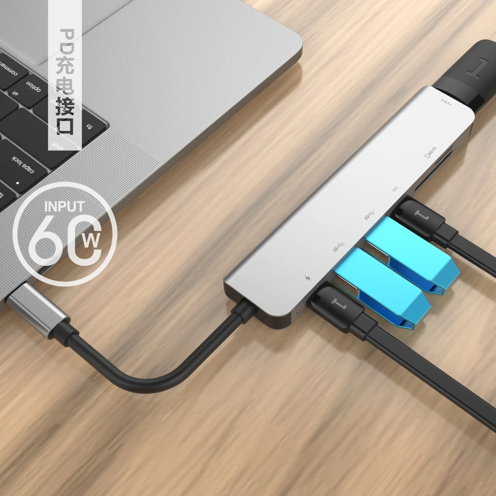 Док-станция для ноутбука 4K 60 Гц USB C RJ45 PD HDMI | Компьютеры и офис
