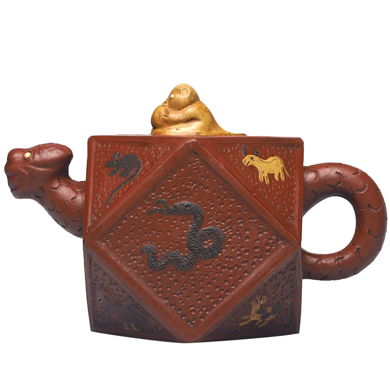 

Yixing purple clay teapot New Handmade imitation of the old teapot