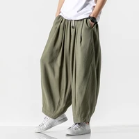 new mens harem pants harajuku style casual man trousers kpop cotton jogging pants woman sweatpants streetwear solid color 5xl