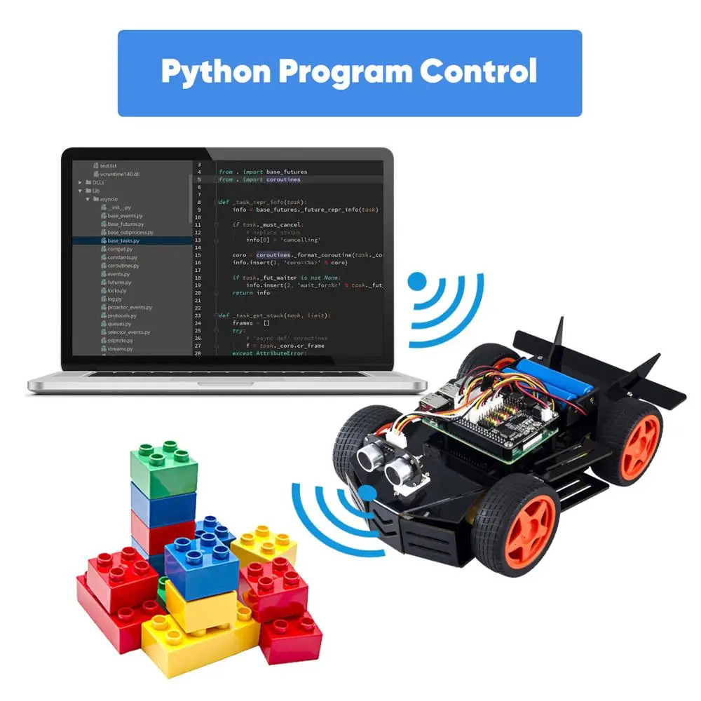 Автомобильный робот комплект SunFounder Raspberry Pi для 4B и 3 модели B + 3B Электронный Робот