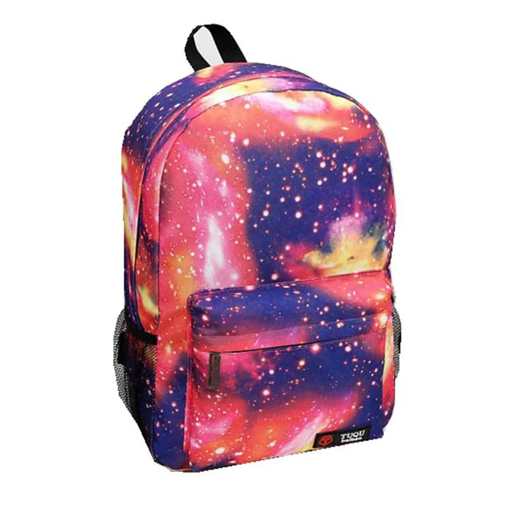

Boy Backpack Printing Casual Canvas bag Galaxy Stars Universe Space School Book Bags School Backpacks for Teenagers