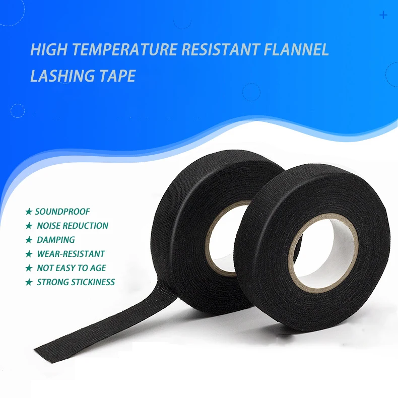 

Car Velvet Wiring Harness Tape, High Temperature Resistant Sound Insulation Cloth, Tape, Noise Reduction Protective Wire Tape