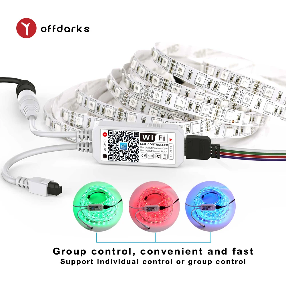 Светодиодный RGB контроллер OFFDARKS 24 кнопочный инфракрасный пульт дистанционного