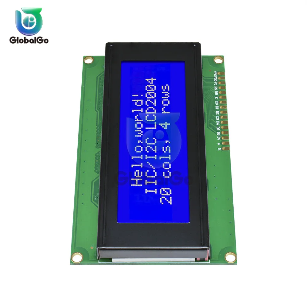 ЖК 2004 2004 20x4 2004A синий/зеленый ЖК-дисплей HD44780 символ IIC/I2C SPI интерфейс адаптер модуль для arduino 3,3 V 5V