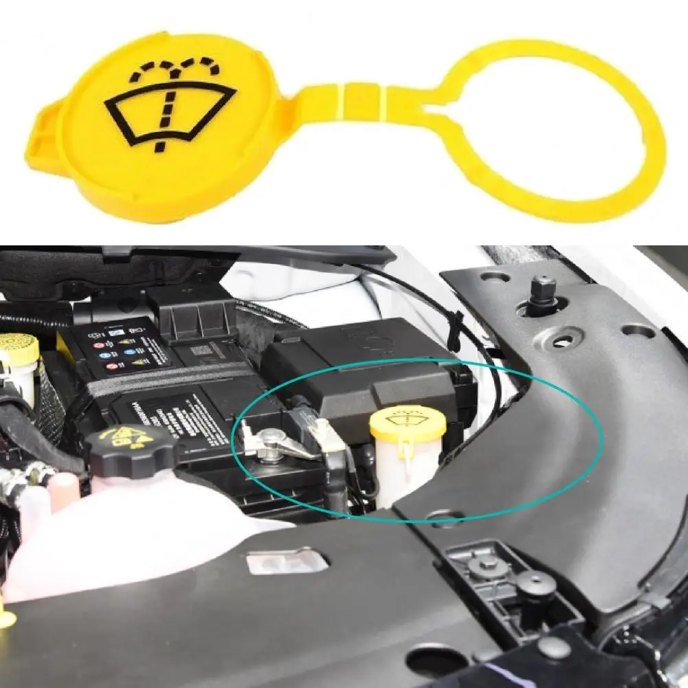 

Fuel Tank Cover Mini Well-sealed ABS 68225063AA Windshield Washer Fluids Reservoir Tank Cap for Car