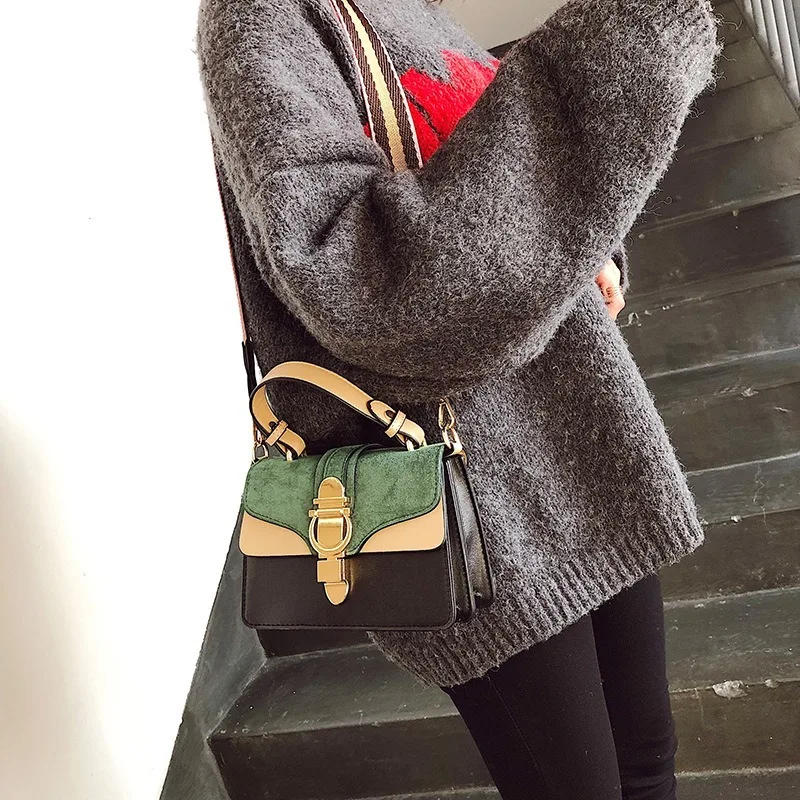 New ladies small bags wild messenger shoulder fashion handbags matte square | Багаж и сумки