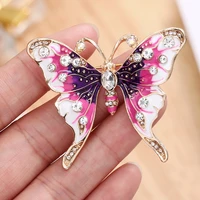elegant and exquisite rhinestone butterfly brooch ladies fashion jewelry butterfly insect brooch banquet gift
