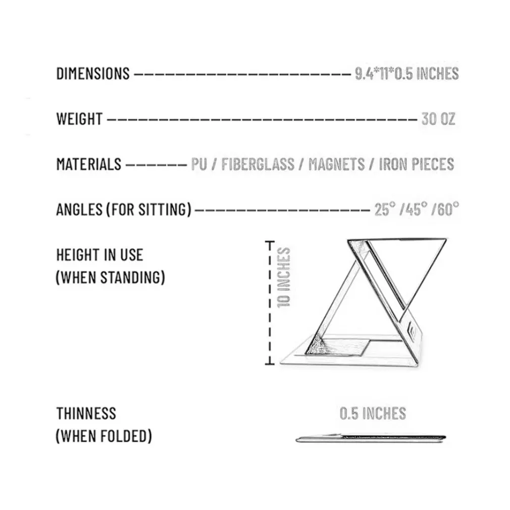 

Multifunctional Foldable Computer Stand Notebook Stand Ergonomic Metal Stand Tablet Laptop Stand Collapsible Stand