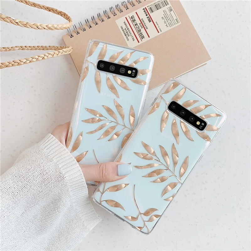 Прозрачный Роскошный чехол с перфорацией для телефона Samsung Note 10 plus 9 S10 S9 S8 S10e Lite