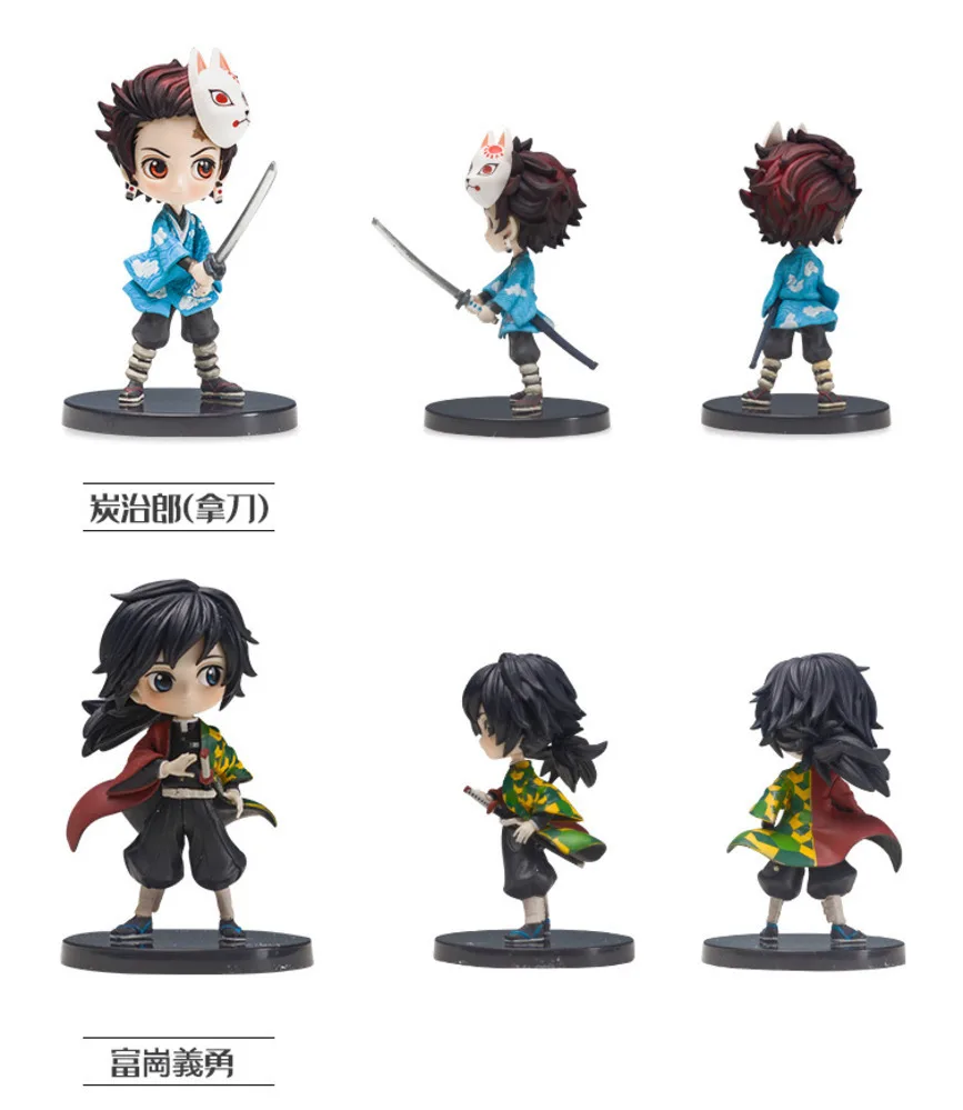 Аниме Фигурка дьявольского клинка Tanjirou Nezuko Zenitsu Inosuke рассекающий демонов