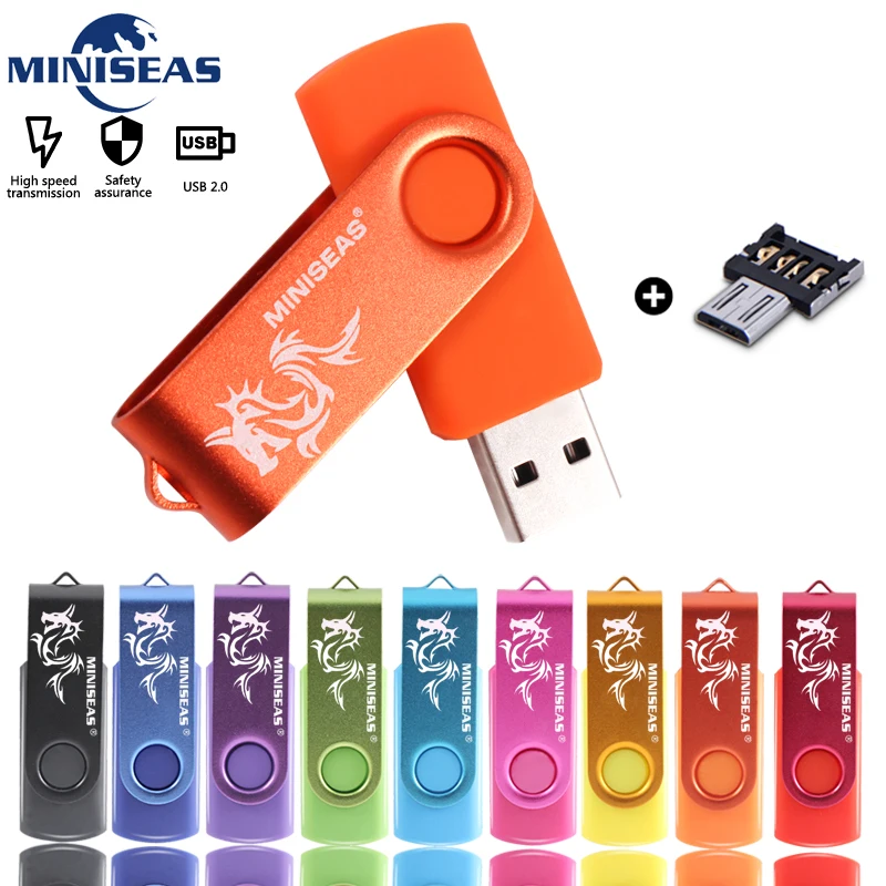Usb флеш накопитель Miniseas Dragon Mini высокоскоростной 4 ГБ 8 16 память cle 2 0 Флешка 32 Гб 64