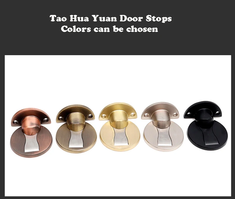 Thickening Magnetic Door Stops Znic Alloy Door Stopper Hidden Door Holders Catch Floor Nail-free Doorstop Furniture Hardware