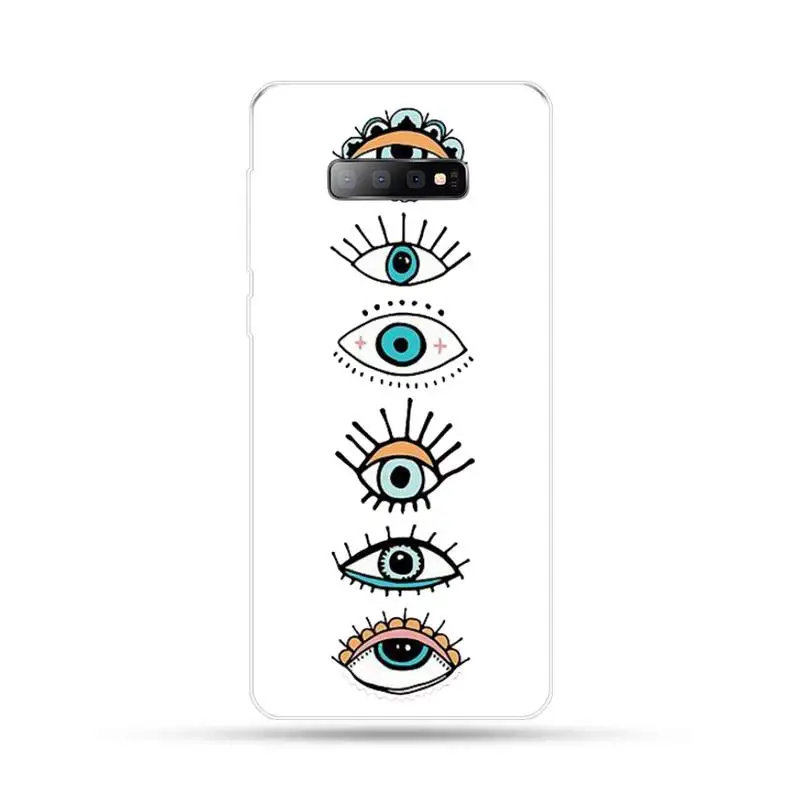 

Fashion Evil eye Phone Case For Samsung Galaxy S5 S6 S7 S8 S9 S10 S10e S20 edge plus lite cover funda shell