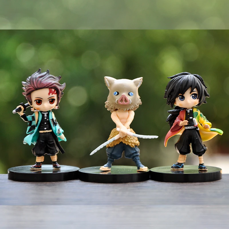 6 шт./компл. фигурки из аниме рассекающий демонов киметасу No Yaiba Kamado Tanjirou Nezuko Agatsuma