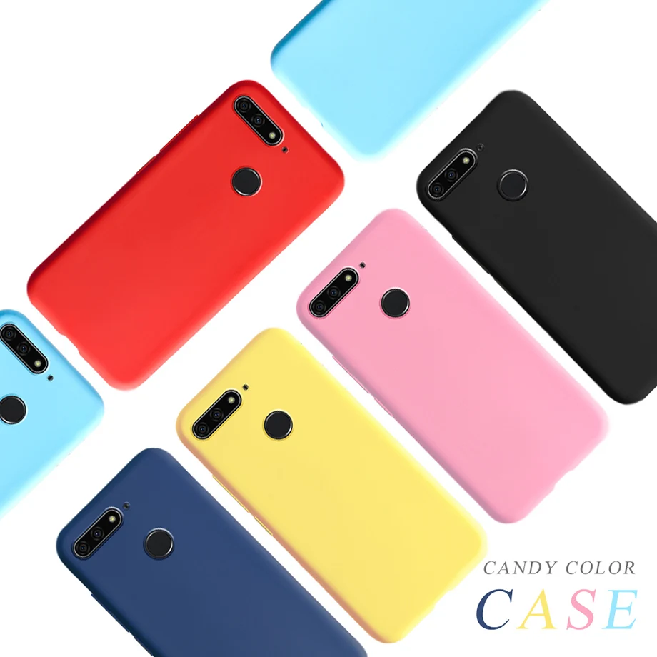 Мягкий силиконовый чехол конфетного цвета для Honor 7C чехол на huawei Honor 7A 7C Pro C7 A7 Pro 7 A C 7Apro 7cpro защитные чехлы