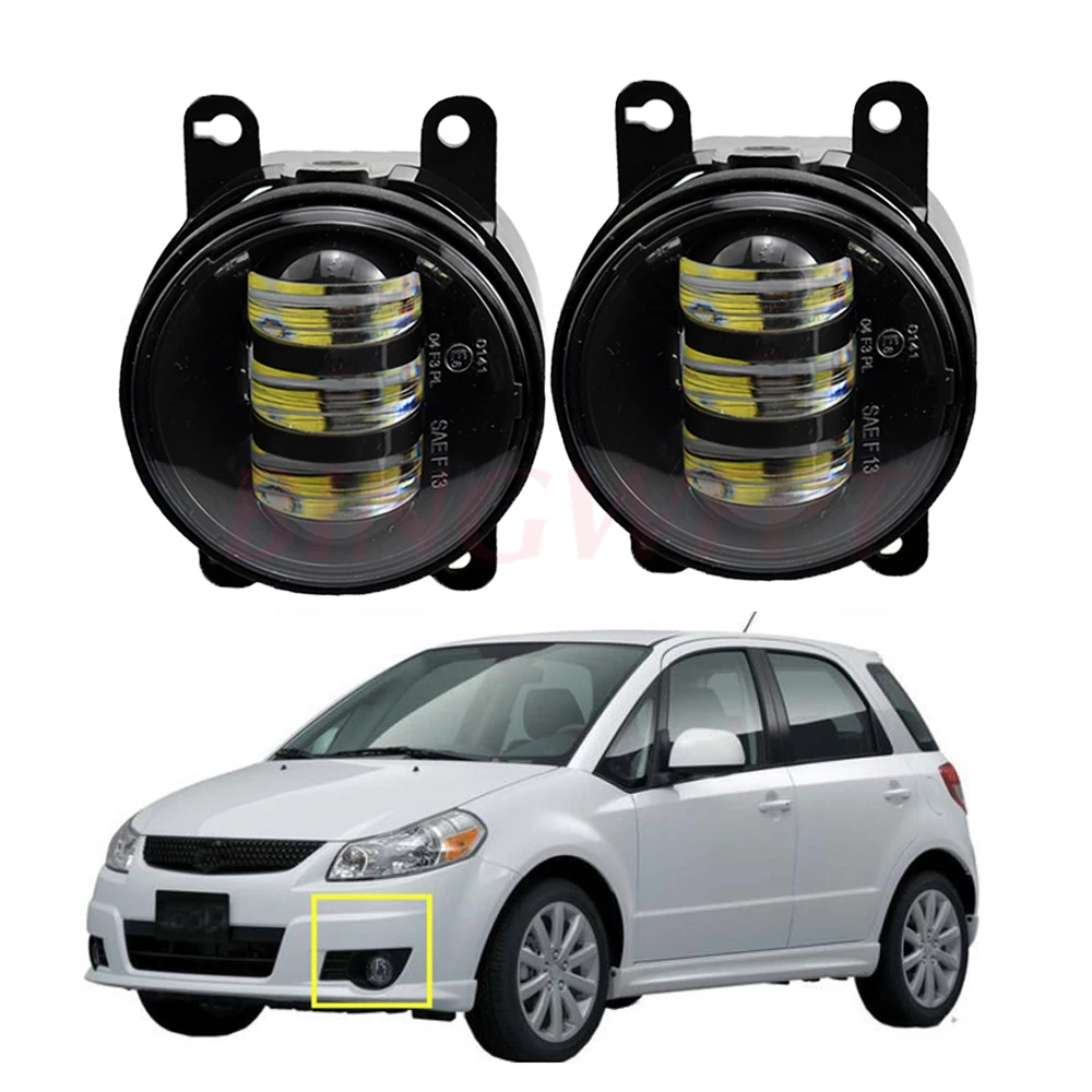 1 пара светодиодных противотуманных фар для переднего бампера Suzuki SX4 2006 2014 Grand Vitara