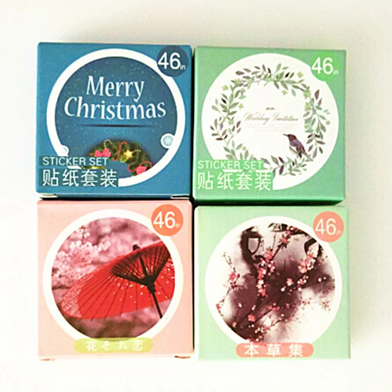 Наклейки Винтаж наклейки туристические Скрапбукинг ремесло дневник альбом Box