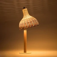 hand woven table lamp bedroom night lamp creative simple nordic lighting dining table creative led decorative lamp
