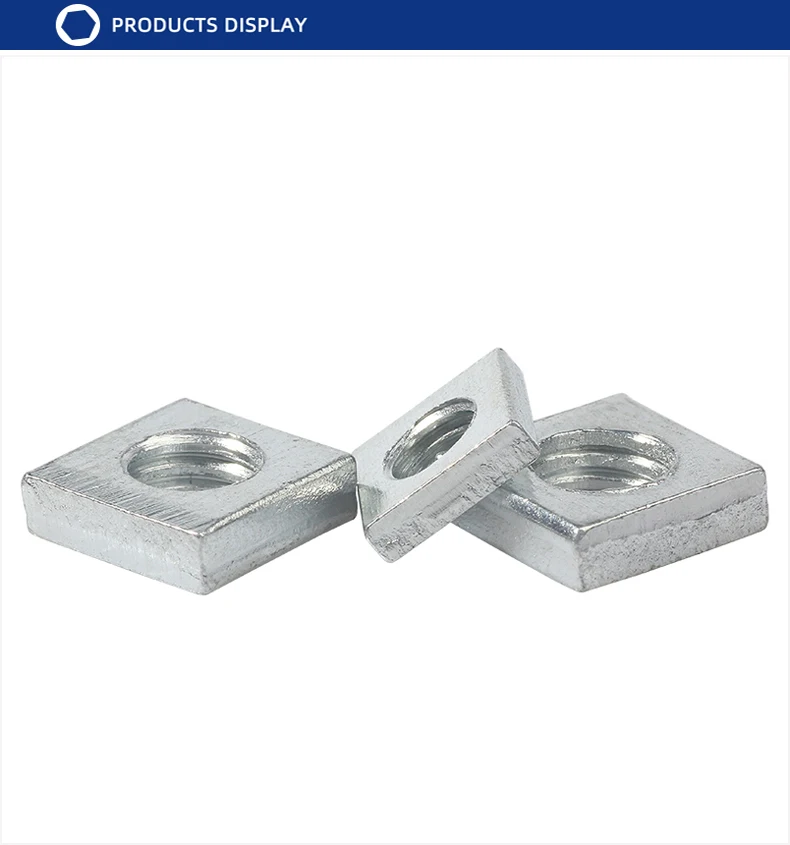DIN562 M3 M4 M5 M6 M8 Сталь квадратные тонкие гайки HW275