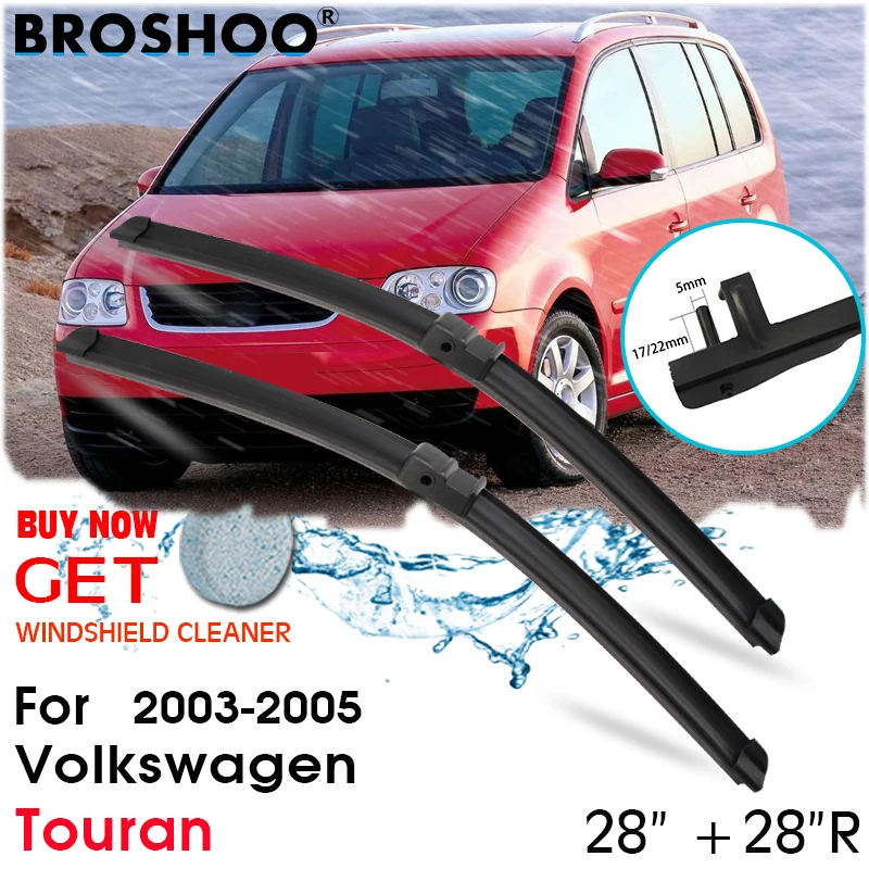 

Car Wiper Blade Front Window Windscreen Windshield Wipers Blades Arm Auto Accessories For Volkswagen Tourans 28"+28"R 2005-2014