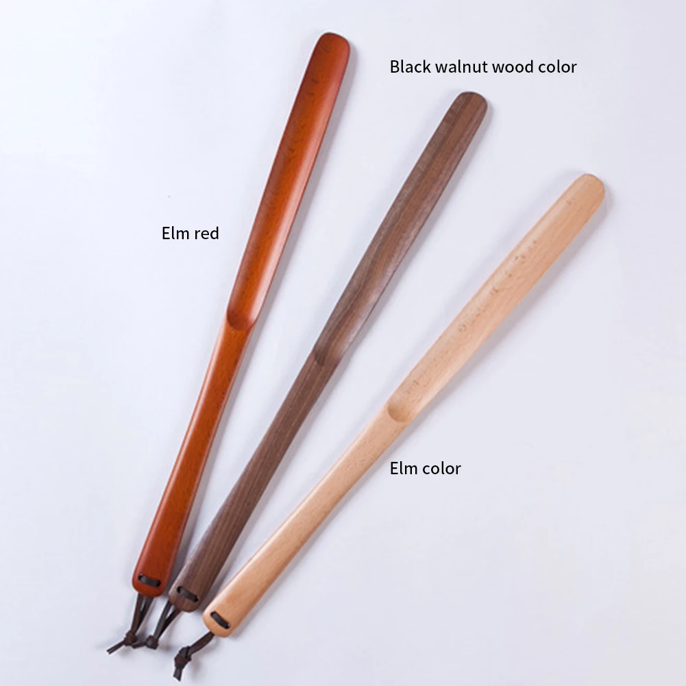 

Lifter Long Handle Portable Removal Accessories For Boots Shoe Horn Easy Carry Practical Durable Hotel Home Wooden Aid Tool