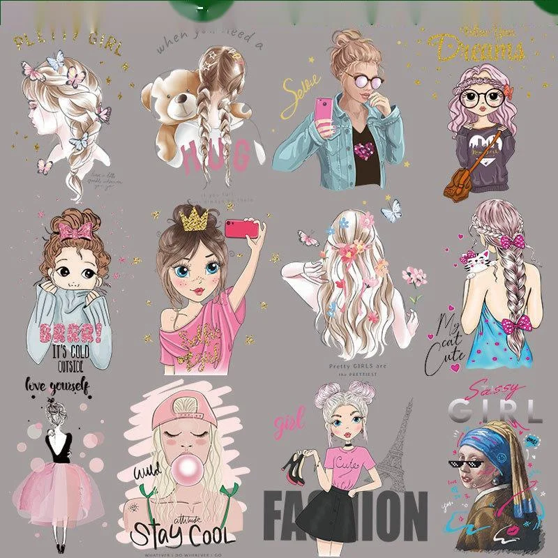 Термоклейкая нашивка для красивой девушки термоклейкая одежды | Дом и сад