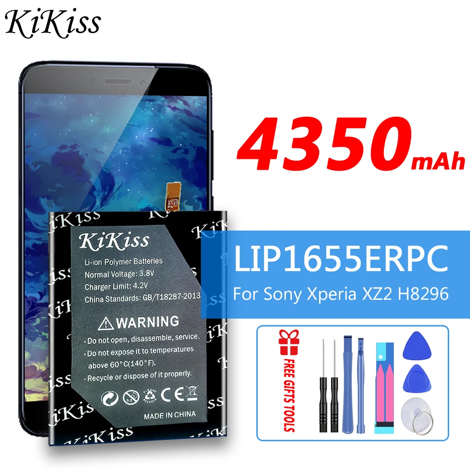 

KiKiss 4350mAh Rechargeable Battery LIP1655ERPC for Sony Xperia XZ2 H8296
