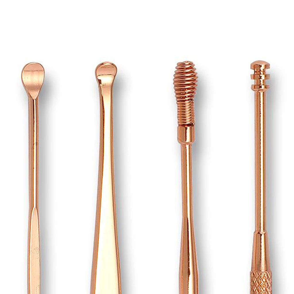 

5Pieces Stainless Steel Earwax Removal Tools Portable Ear Pick Cleaner Kits
