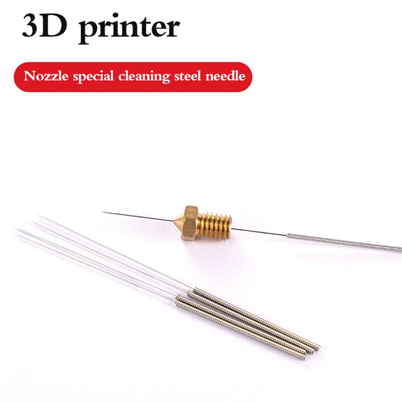 

10pcs Stainless Steel Nozzle Cleaning Needles Tool 0.15mm 0.2mm 0.25mm 0.3mm 0.35mm 0.4mm Drill For V6 Nozzle 3D Printers Parts